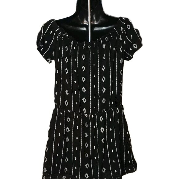 BE COOL Pants - Be Cool Women's M Romper Drawstring Waist With Pockets Crochet Off shoulder